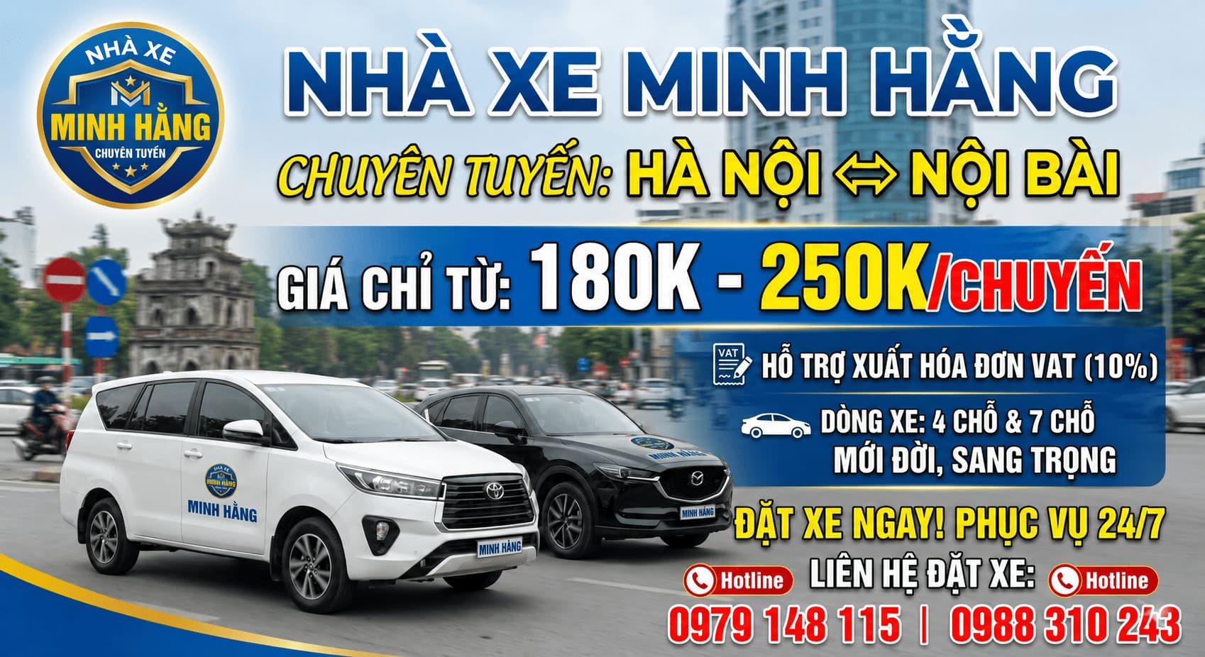 Taxi Sân Bay Nội Bài – Nhà Xe Minh Hằng